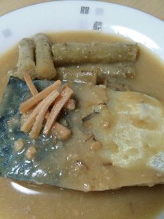 さばのみそ煮(ごぼう入り)-レシピのメイン写真