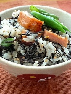 焼き豚ひじきごはん-レシピのメイン写真