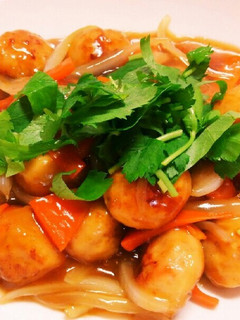 鶏団子の甘酢あんかけ-レシピのメイン写真
