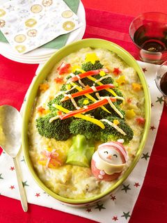 クリスマスツリーのマカロニグラタン-レシピのメイン写真