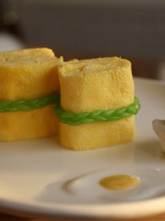 卵焼きがちょっと素敵になる三つ編みみつば-レシピのメイン写真