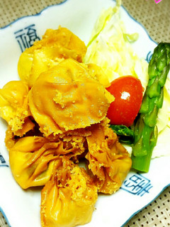 黒にんにく入りチーズワンタン✨-レシピのメイン写真