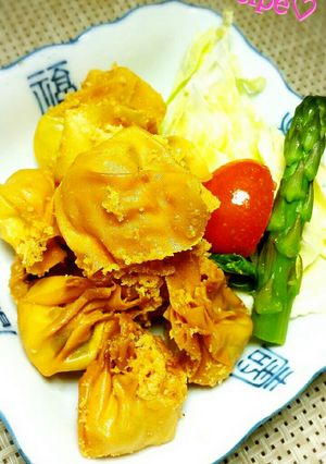 黒にんにく入りチーズワンタン✨-レシピのメイン写真