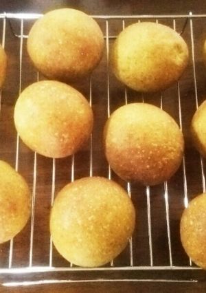 緑茶の丸パン-レシピのメイン写真