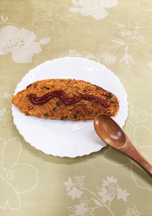 卵を包まないオムライス-レシピのメイン写真