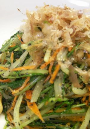 水菜のシャキシャキ胡麻和え-レシピのメイン写真