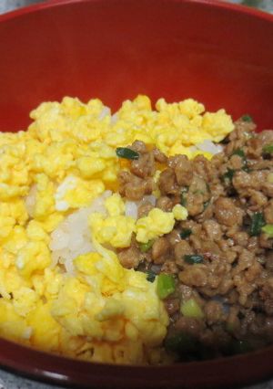 大豆のお肉でそぼろ丼-レシピのメイン写真