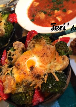 ニトスキでアボカド卵のチーズ野菜グリル-レシピのメイン写真
