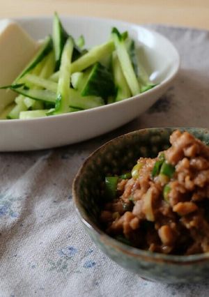 大豆のお肉で簡単！そぼろネギ味噌-レシピのメイン写真