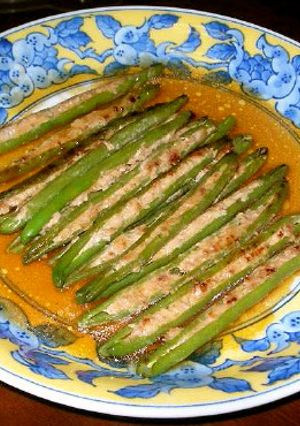 煎酸四季豆｜いんげんのひき肉詰め-レシピのメイン写真