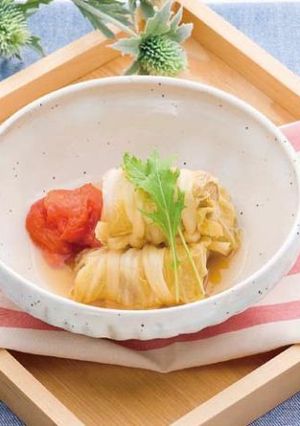 白菜ロールとトマトの煮物-レシピのメイン写真