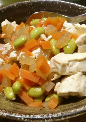 崩し豆腐と根菜に味が滲みてる冬煮物-レシピのメイン写真