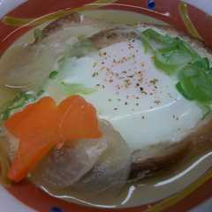 A picture of 車麩の巣ごもり卵.