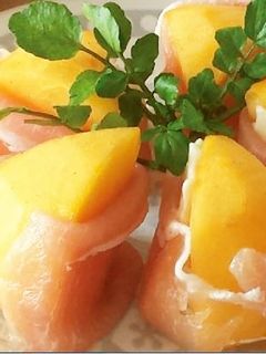 柿とチーズと生ハムのオードブル-レシピのメイン写真