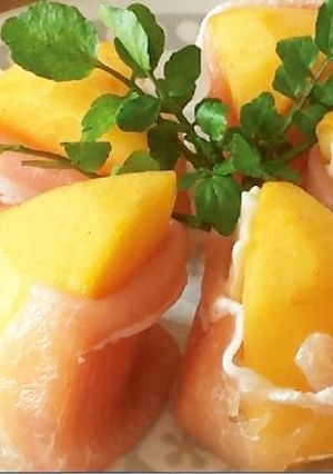 柿とチーズと生ハムのオードブル-レシピのメイン写真