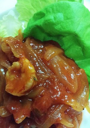 トマト缶詰で簡単！海老チリ-レシピのメイン写真