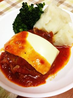 トマト缶で簡単☆煮込みハンバーグ-レシピのメイン写真