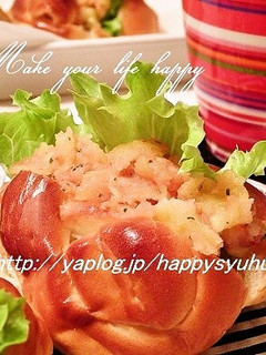ロールパンdeタラモサラダ☆サンド-レシピのメイン写真