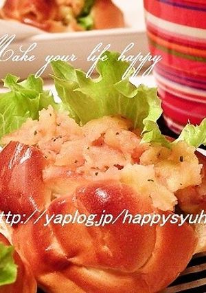 ロールパンdeタラモサラダ☆サンド-レシピのメイン写真