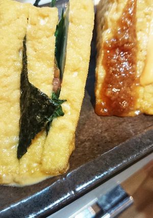 簡単厚揚げアレンジ挟焼き つまみ 節約-レシピのメイン写真