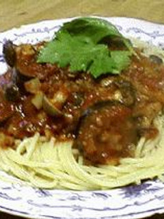 茄子としめじの簡単トマトソースパスタ-レシピのメイン写真