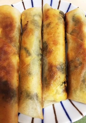 簡単！ほうれん草と卵のスティック春巻き♪-レシピのメイン写真