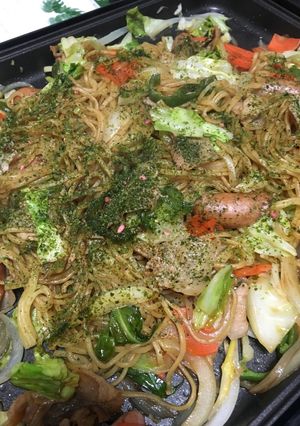創味シャンタンで、ホットプレート焼きそば-レシピのメイン写真