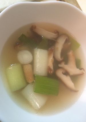 しいたけとねぎの中華スープ-レシピのメイン写真