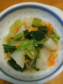 かぶとチンゲン菜のあんかけ-レシピのメイン写真
