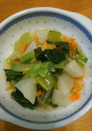 かぶとチンゲン菜のあんかけ-レシピのメイン写真