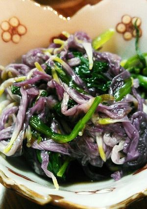 もって菊とほうれん草のお浸し-レシピのメイン写真