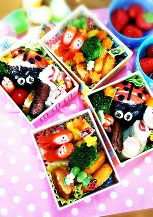 かわいいてんとう虫弁当-レシピのメイン写真