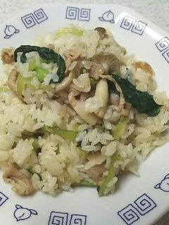 豚肉とチンゲン菜の中華風混ぜご飯-レシピのメイン写真