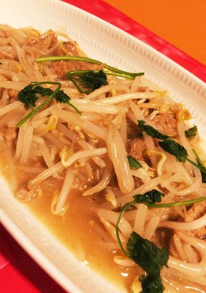 大豆のお肉ともやしのとろみオイスター炒め-レシピのメイン写真