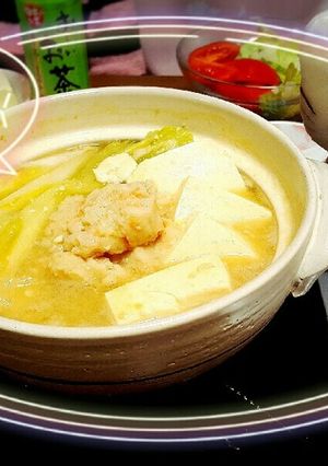 ♡ふわふわすり身入り♪旦那様の一人鍋♡-レシピのメイン写真
