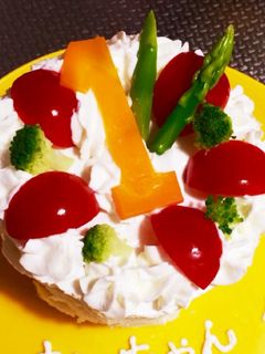1歳のバースデーケーキ風サンドイッチ-レシピのメイン写真