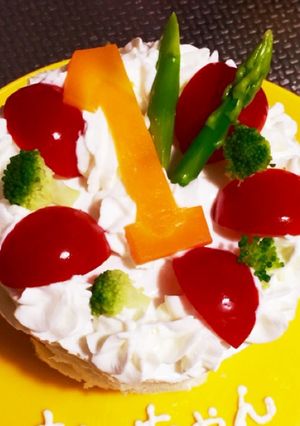 1歳のバースデーケーキ風サンドイッチ-レシピのメイン写真
