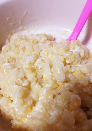 【節約】調味料２つでたまご粥-レシピのメイン写真