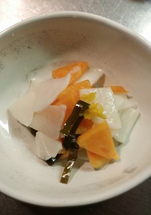蕪と柿 なます-レシピのメイン写真