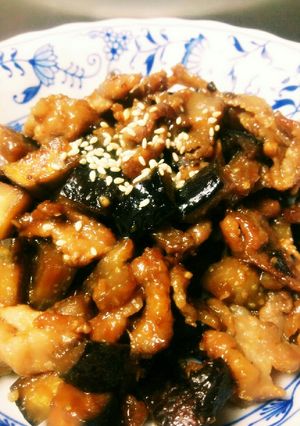 簡単♡豚肉とナスの甘辛みそ-レシピのメイン写真