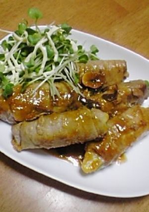 野菜巻き巻き～♪味噌照りポーク-レシピのメイン写真