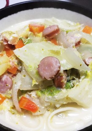 リメイク୨୧ ❛ᴗ❛)✧クリームうどん-レシピのメイン写真