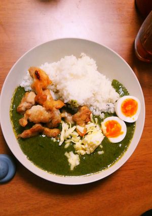 ルーを使ったほうれん草カレー-レシピのメイン写真