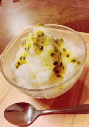 パッションフルーツのミルクかき氷☆-レシピのメイン写真