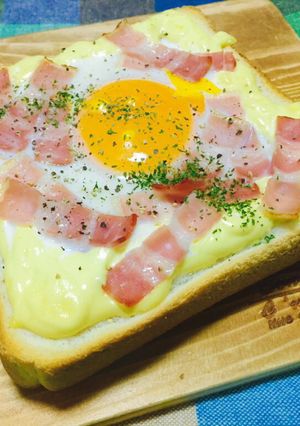 手軽に栄養満点朝食トースト(´∇｀)-レシピのメイン写真