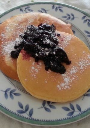 ブルーベリーのホットケーキ-レシピのメイン写真