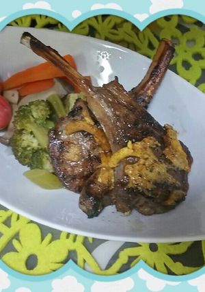 ~ラム肉ステーキsteak~プレート-レシピのメイン写真