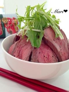 ボリューム満点◎ローストビーフ丼-レシピのメイン写真
