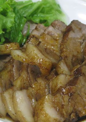 【超簡単】豚肩ロースかたまり肉のソース煮-レシピのメイン写真