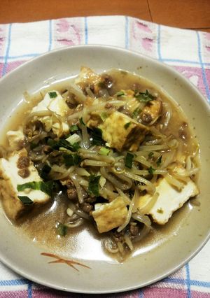もやしマーボー厚揚げ-レシピのメイン写真